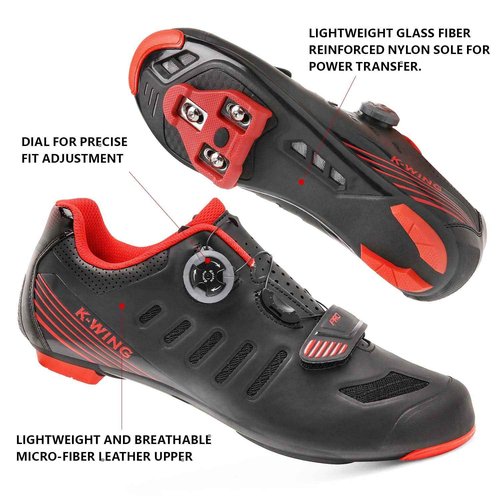 Unisex Cycling Shoes Compatible with pelaton Indoor Road Bike Shoes Mountain Bike Shoes for Men and Women Delta Cleats Clip Outdoor Pedal Bicycle Shoes MTB Shoes for Men 2106A-black-40