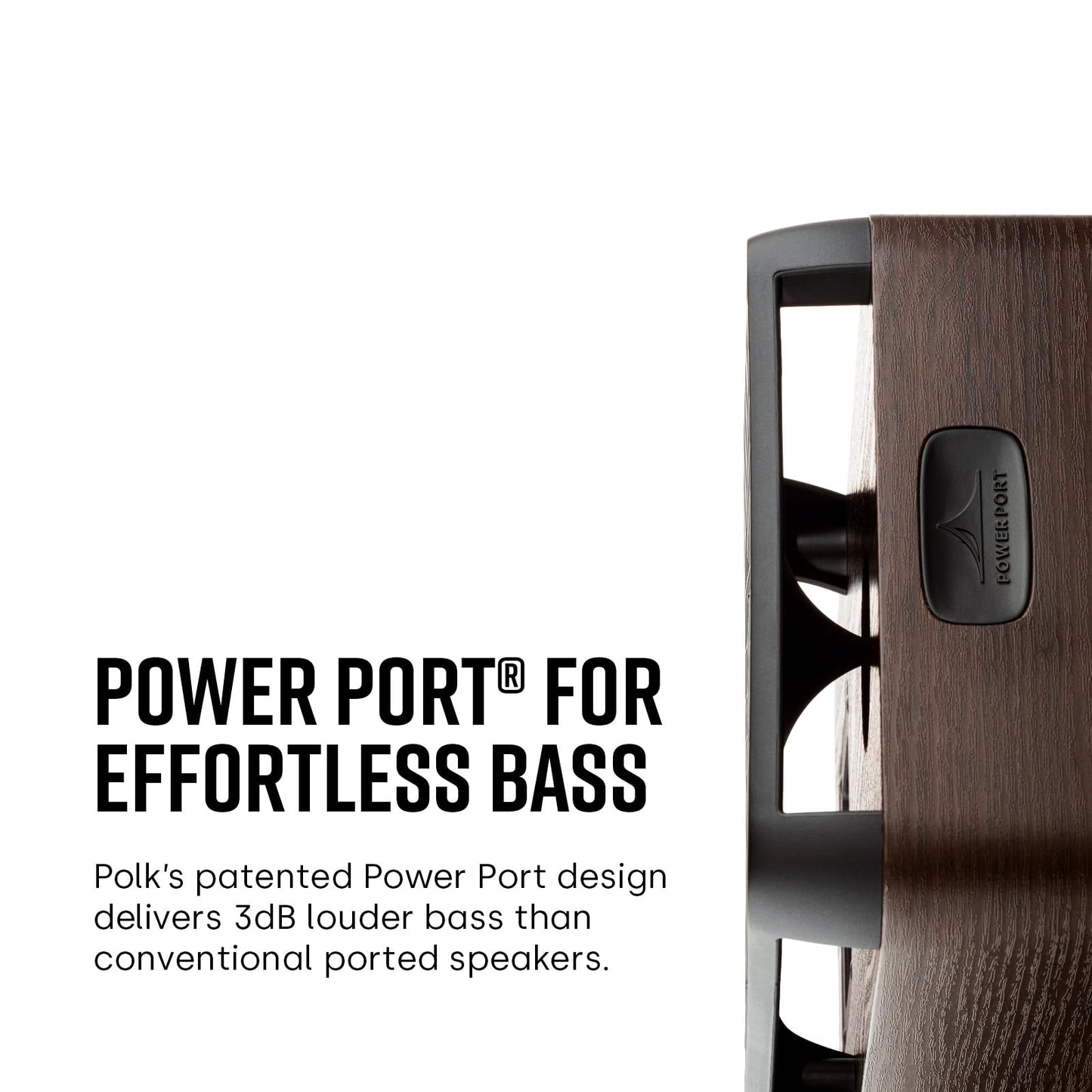 Polk Signature Elite ES10 Surround Sound Speakers - Hi-Res Audio Certified, Dolby Atmos & DTS:X Compatible, 1" Tweeter & 4" Woofer, Power Port Technology for Bass (Pair, Contemporary Walnut)