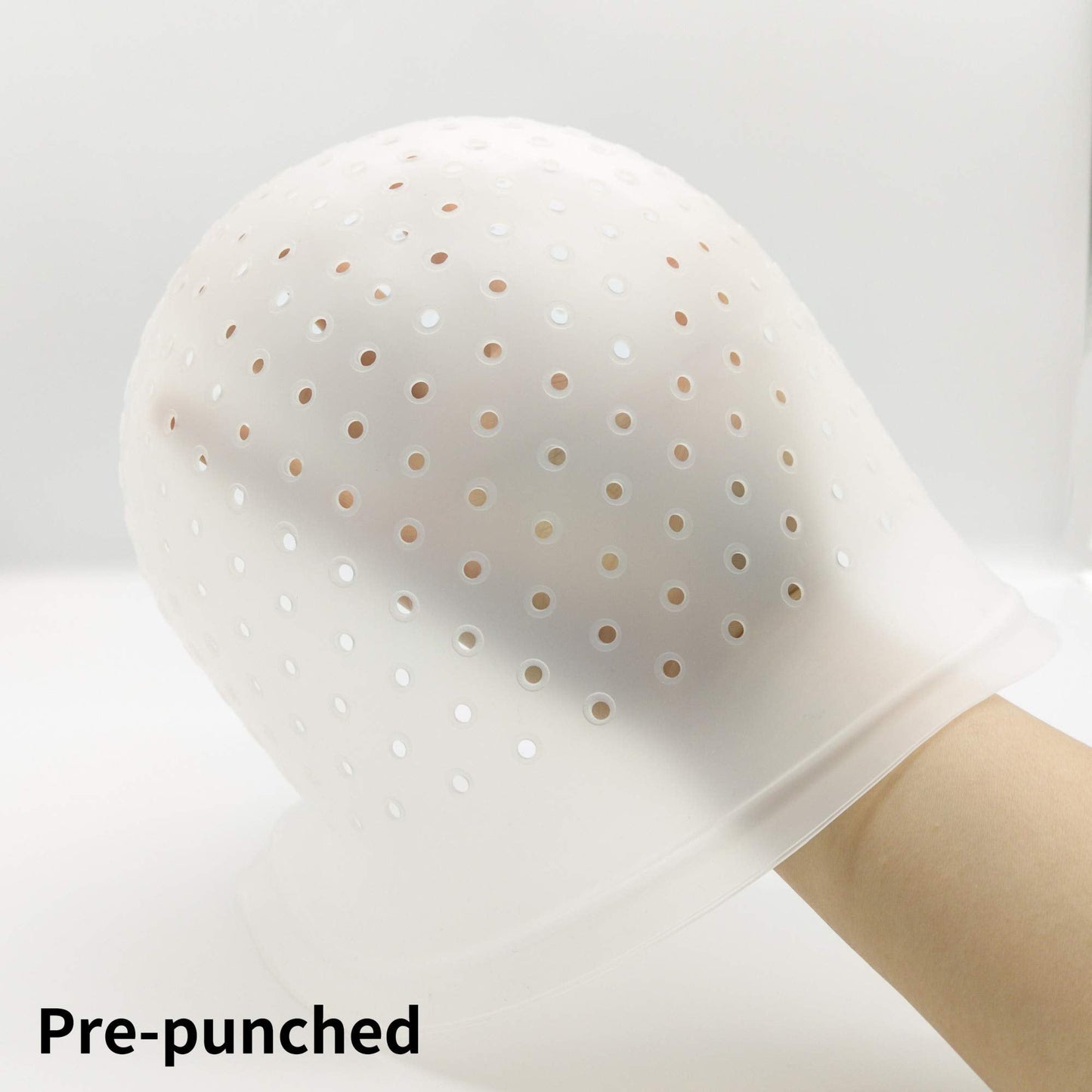 Holes Open Silicone Highlight Hair Cap Punched Hair Highlighting Cap Reusable Frosting Cap Highlights Caps for Hair Dyeing DIY H