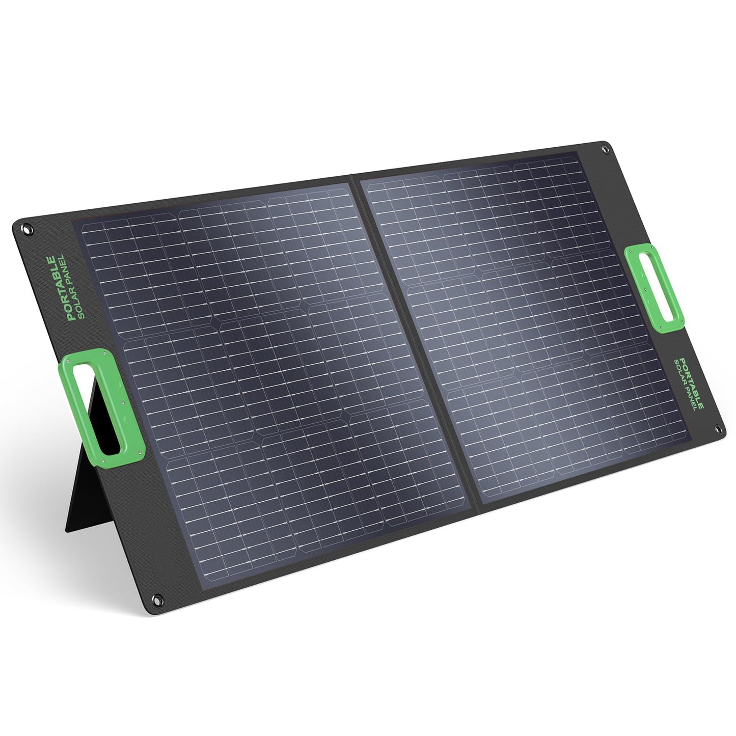 100W Portable Solar Panel for Power Station Generator, 23.5% High Efficiency ETFE 18V Foldable Solar Charger for Outdoor Camping RV Offgrid