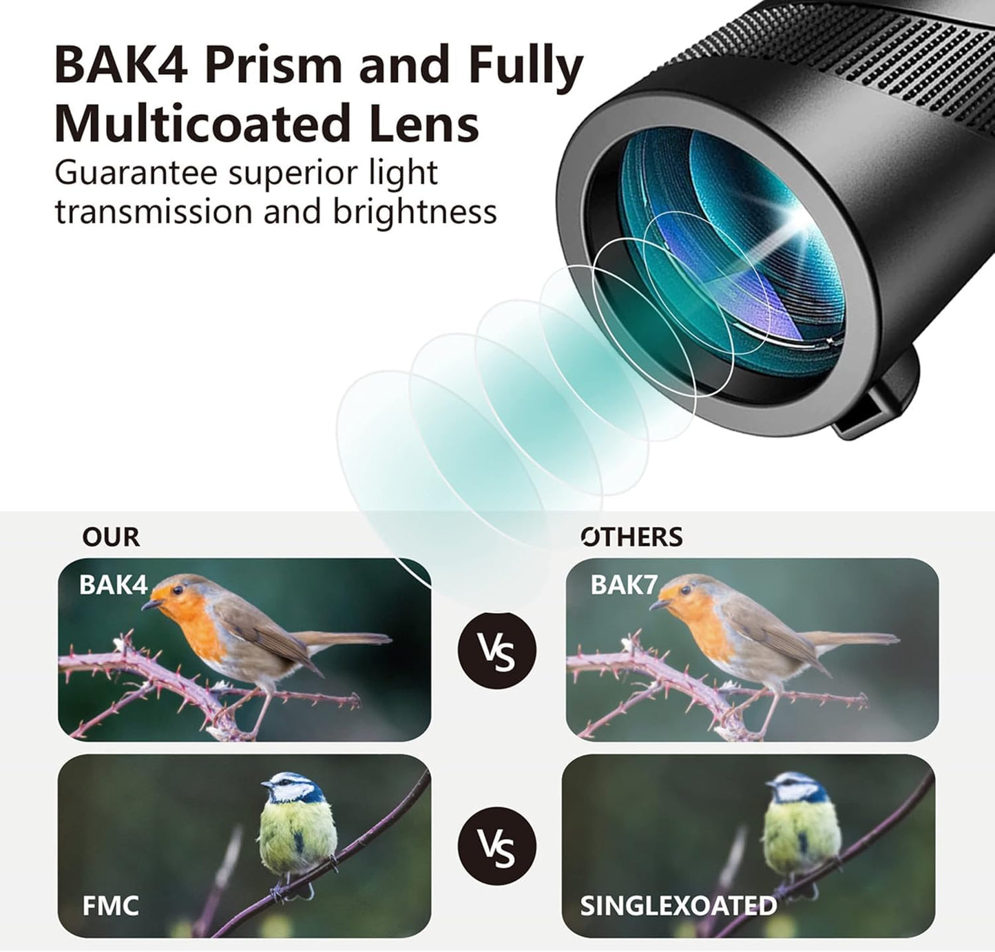 Monocular-Telescope 80X100 High Powered Monoculars High Definition For Adults High Powered With Smartphone Adapter Telescope Hun