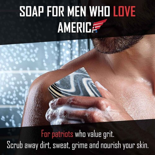 Right Wing Naturals Bar Soap Gift Set for Men | 12 Bar All Natural Variety Pack | Handcrafted Cold-Pressed Soap | Handmade Organic Soap for Men | Most Popular Flavors | Natural ScentedMen’s Bar Soap