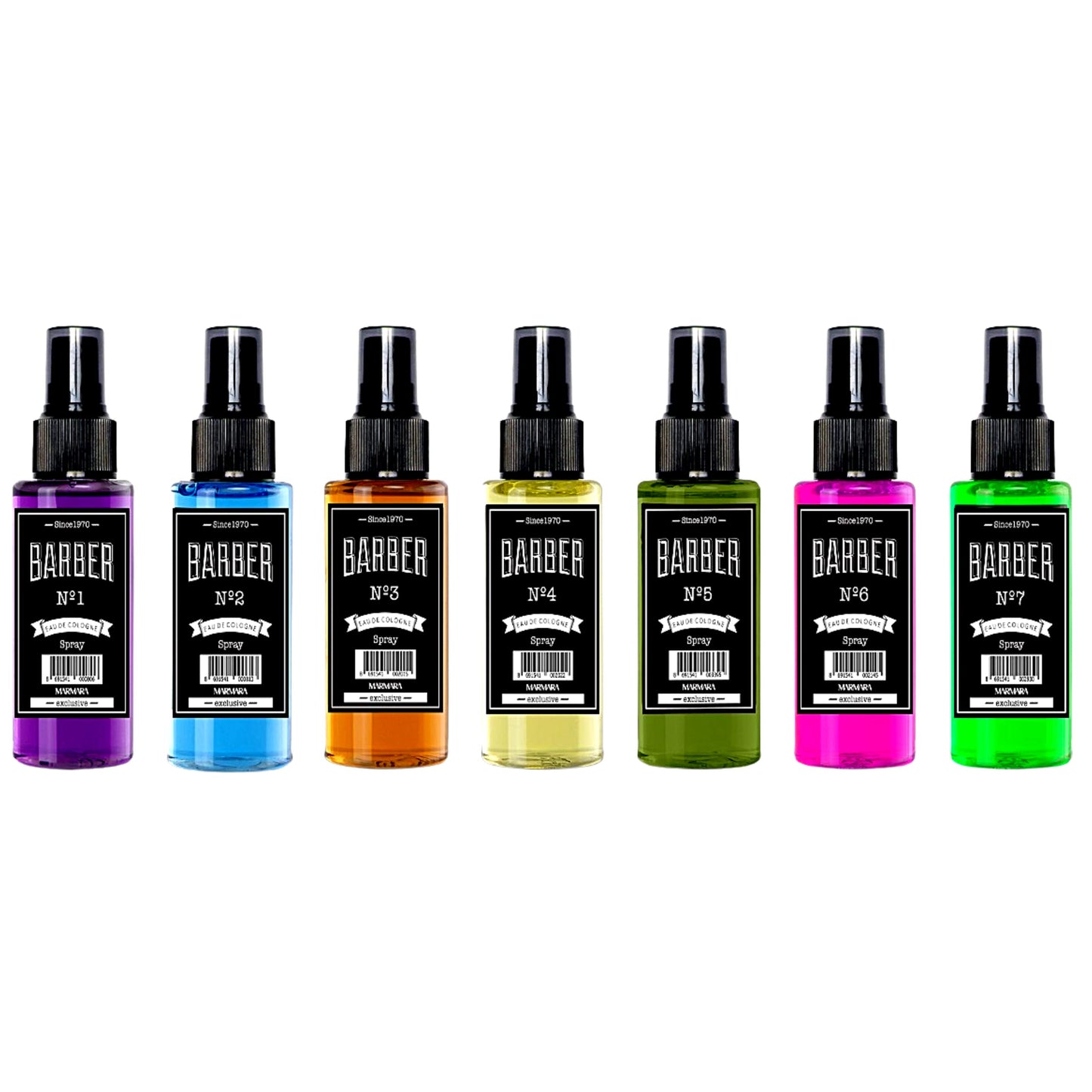Marmara Barber Cologne - Best Choice of Modern Barbers and Traditional Shaving Fans Travel Size (50 ml, No7)