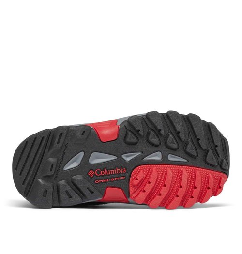 Columbia Youth Unisex Newton Ridge Amped, Black/Mountain Red, 8