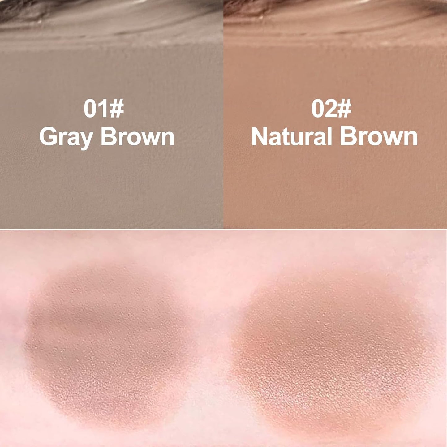 Erinde 2PCS Cool Toned Contour Stick, Natural Cream Contour Bronzer Stick, Blendable & Smooth Matte Bronzer, Waterproof & Long Lasting Face Shaping Contouring Makeup, Travel Size, 01 Gray Brown