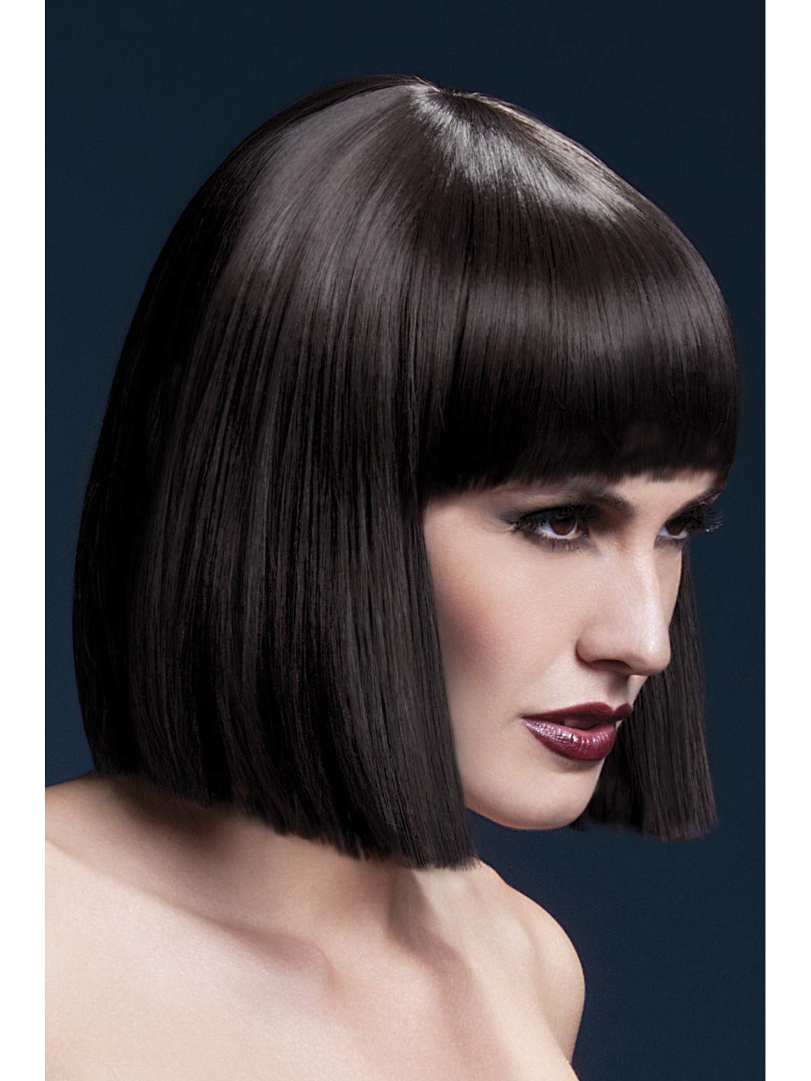 Smiffys womens Fever Lola Wig, Brown, One Size