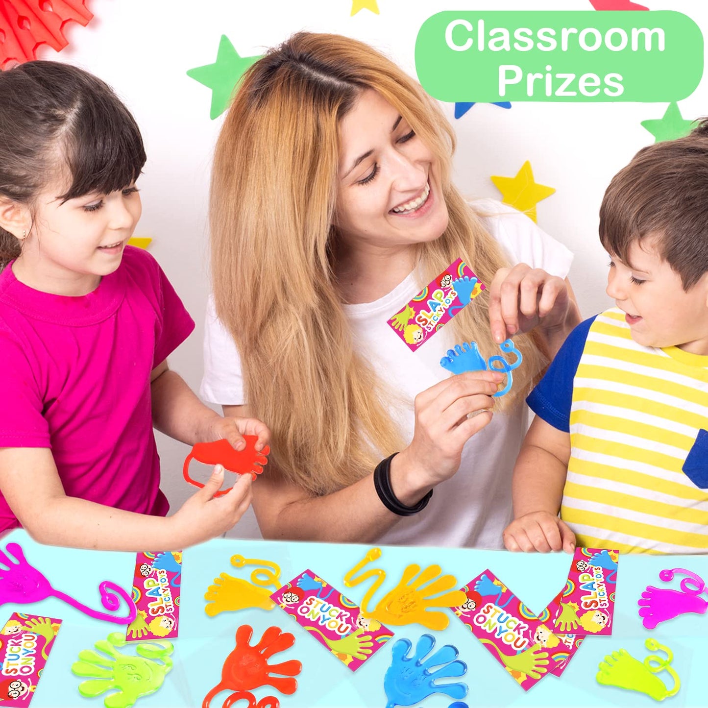 Large Sticky Hands & Feet Party Favors Supplies for Toddlers (20 PCS),Birthday Pinata Goodie Bag Stuffer Fillers for Kids,School Student Non Candy Treats Treasure Box Prizes Toys Gifts for Boys Girls