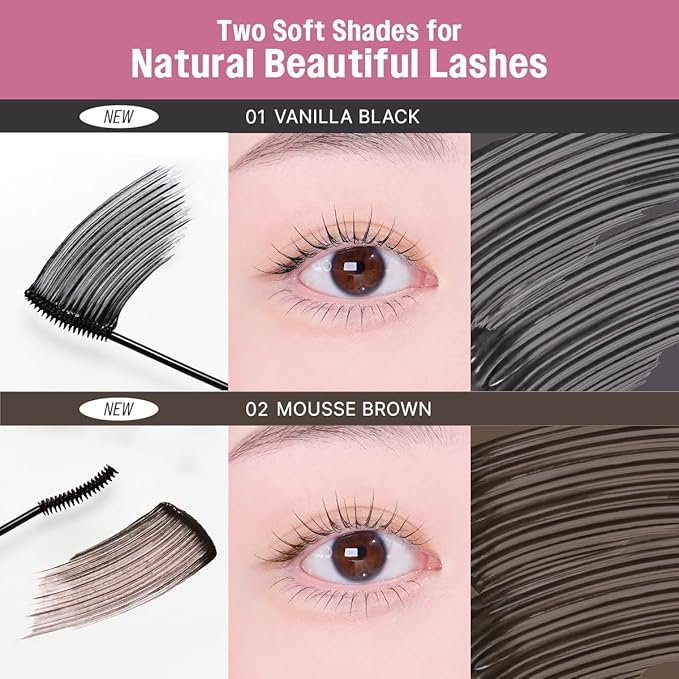 CLIO Kill Lash Superproof Mascara Fine, Waterproof Fixing Mascara, Natural Defining Look, Long-Lasting & Lengthening, Clump & Smudge-Free, for Sensitive Eyes, Korean Makeup Beauty (01 Vanilla Black)