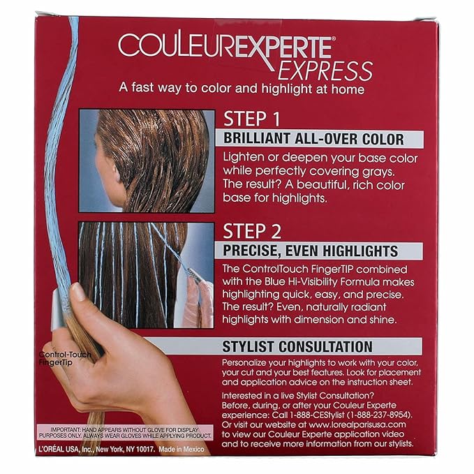 L'Oreal Paris Couleur Experte Color + Highlights in a Flash, Medium Iridescent Blonde - Ice