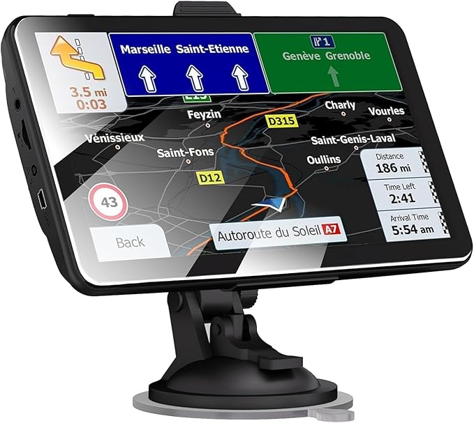 GPS Navigator for Car, Latest 2025 Map 7-inch Touch Screen 16GB GPS Navigation System,Truck GPS Navigation System,Voice Gu...