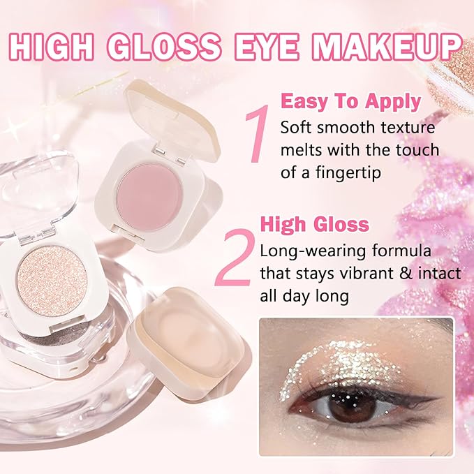 Pink Eyeshadow Single Eyeshadow,Matte Ultra Fine Lightweight Powder Multiuse Blendable Makeup Eye shadow for Women Girls,High Pigment Daily Warm Tone Eyes Makeup(Half Pink)