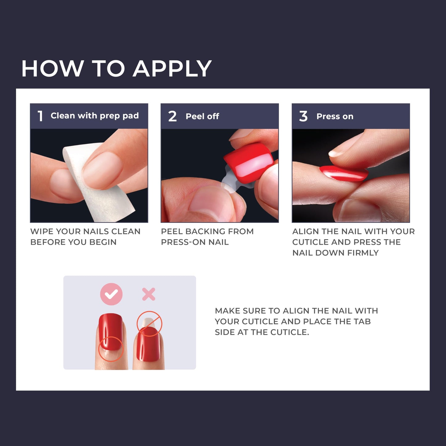KISS imPRESS No Glue Mani Press On Nails, Design, 'Rain Check', Blue, Short Size, Squoval Shape, Includes 30 Nails, Prep Pad, In