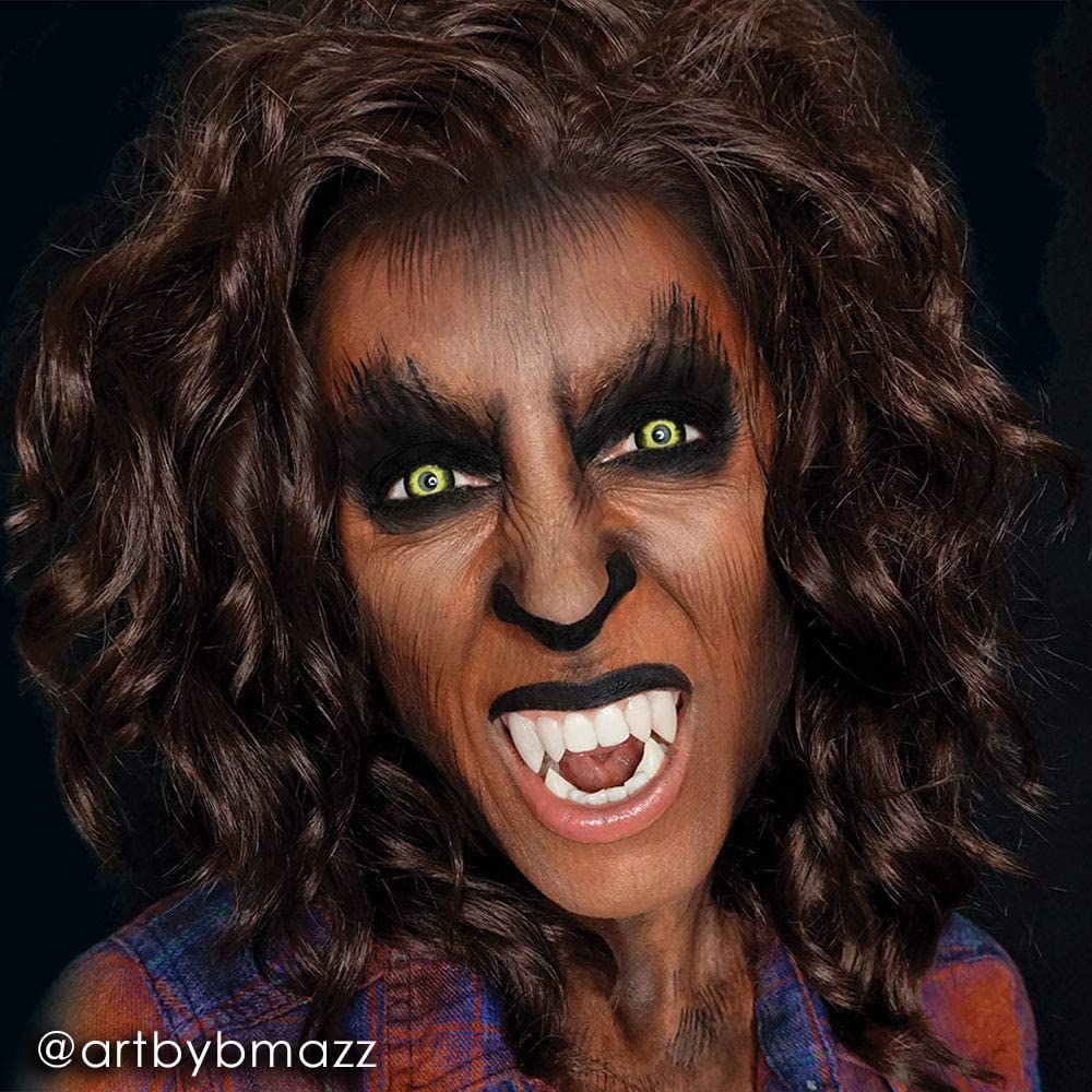 Mehron Makeup Fantasy FX Cream Makeup | Water Based | Halloween | Wolfman Brown Face & Body Paint For Adults 1 fl oz (30ml) (Wol