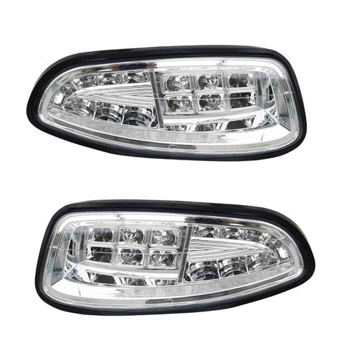 Shu-Ran Golf Cart LED Head Tail Light Kits for EZGO RXV 2008-2015 Gas & Electric Models 12 Volts Street Legal Front Rear Golf cart Assembly Kits for EZGO RXV