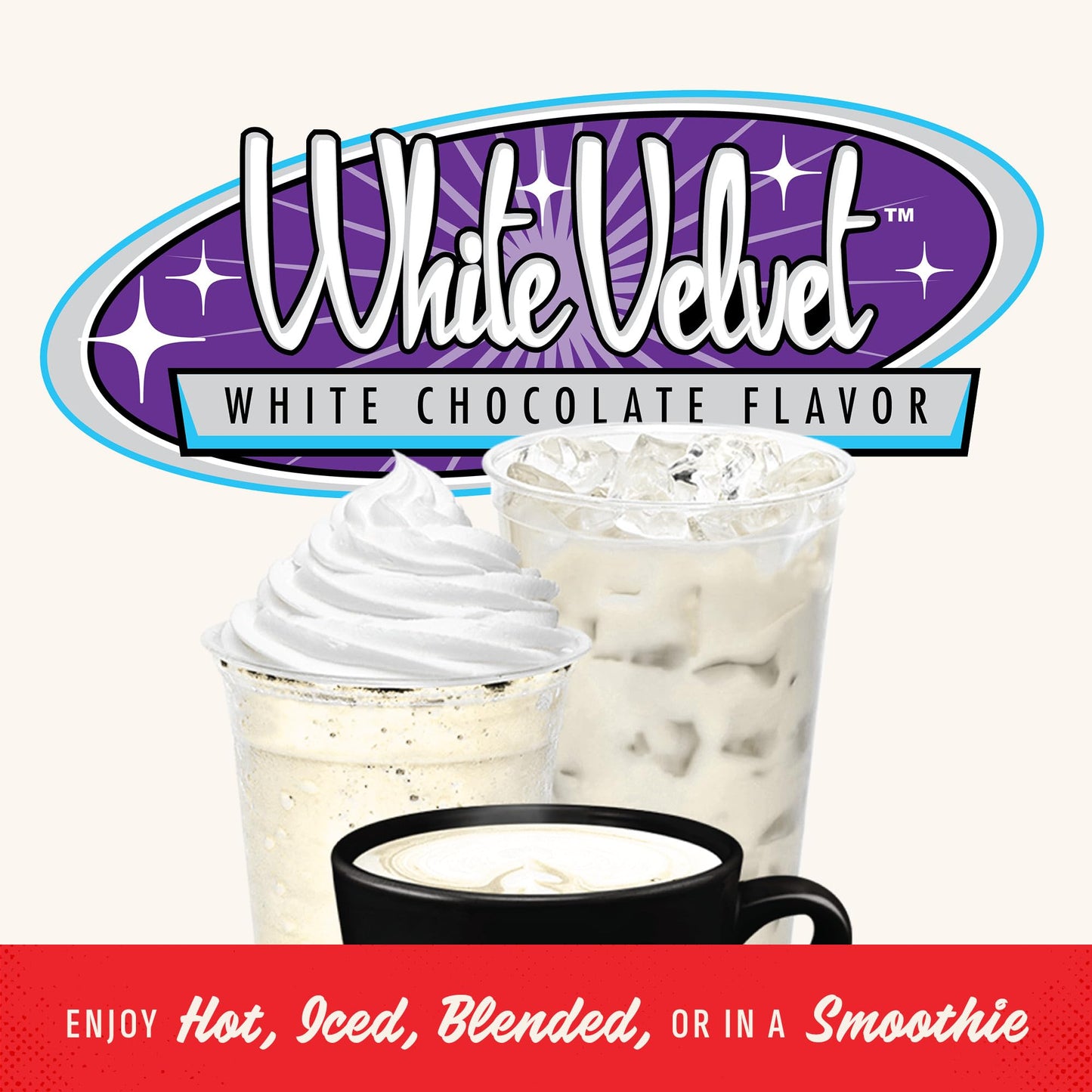 Gosh That’s Good! White Velvet Chocolate Flavor – 3 lb – Barista-Style, Lactose-Free