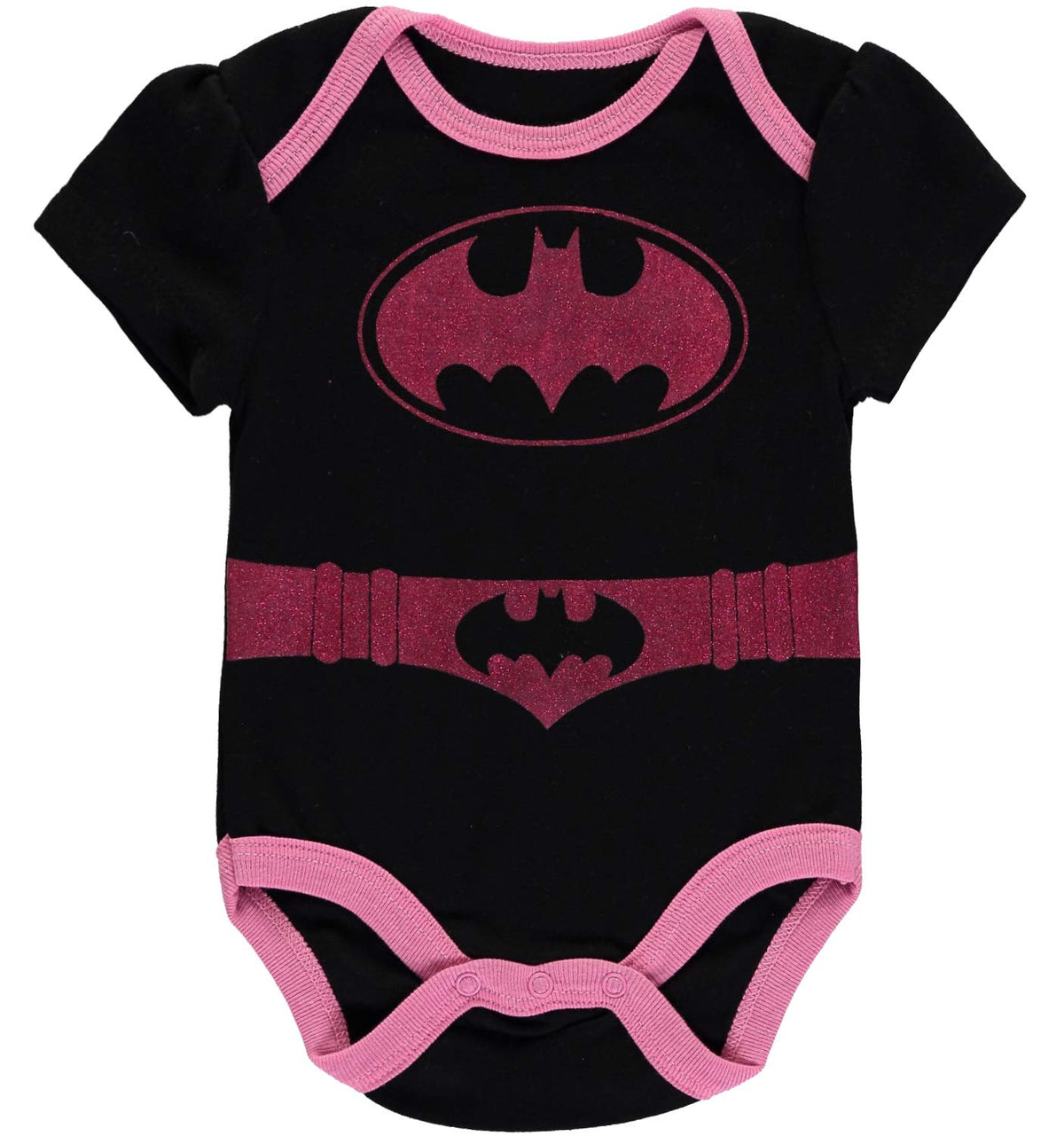 DC Comics Justice League Baby Girls Bodysuit 5-Pack - Baby Girl Clothes (Multi, 12M)