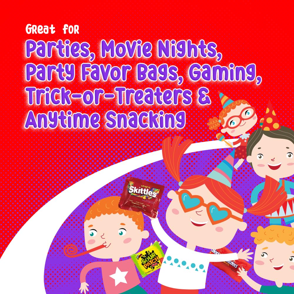 Bulk Assorted Fruit Candy - Starburst, Skittles, Fish, Air Heads, Jolly Rancher, Sour Punch, Gold-Bears Gummi Bears & Twizzlers, Candy's, Pops, Dots, (32 Oz Variety Pack) (Candies may vary)