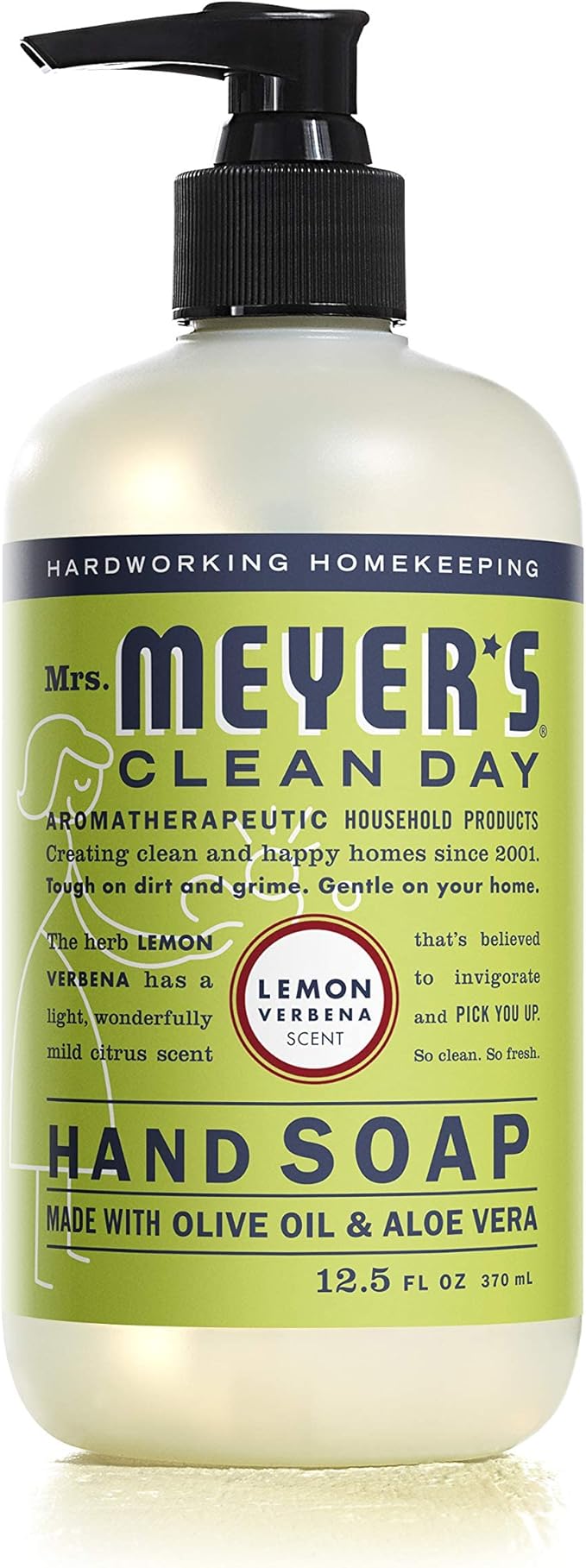 Mrs. MEYER'S CLEAN DAY Liquid Hand Soap Variety Pack 12.5 OZ Each, 3 Count (Lemon Verbena + Basil + Peony)