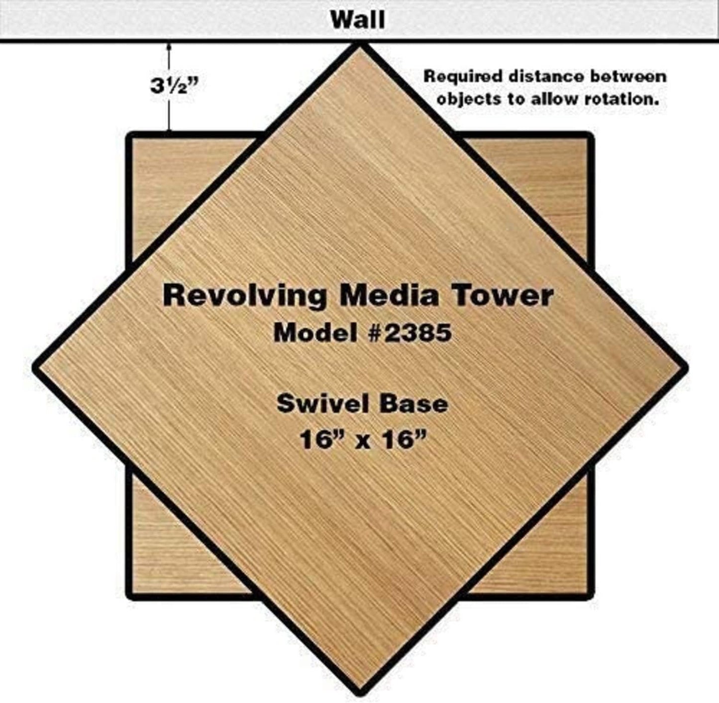 Venture Horizon Revolving Media Tower 600 Cherry