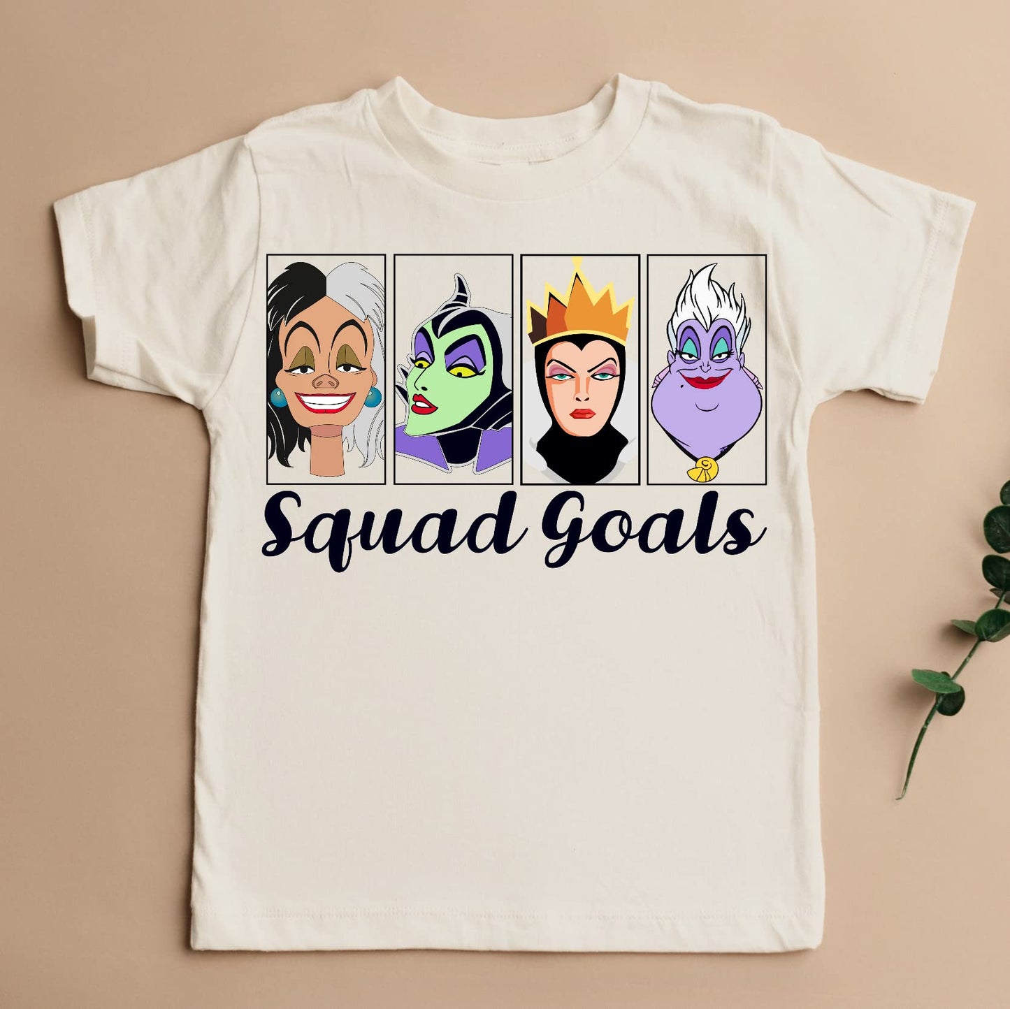 Squad goals villains scary cute Halloween shirt cute spooky Halloween toddler shirt cute villains themed shirt baby Halloween onesie (3-6m onesie)