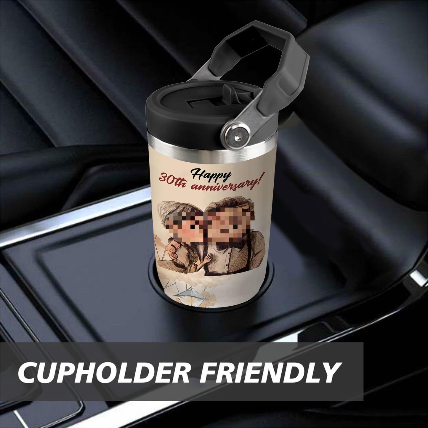 Dcohluk 30th Anniversary Wedding Gifts 30oz Tumbler for Men Women Best 30 Year Anniversary Wedding Gift Stainless Steel Insulated Cup Happy 30th Marriage Gifts for Couple Wife Husband Parents