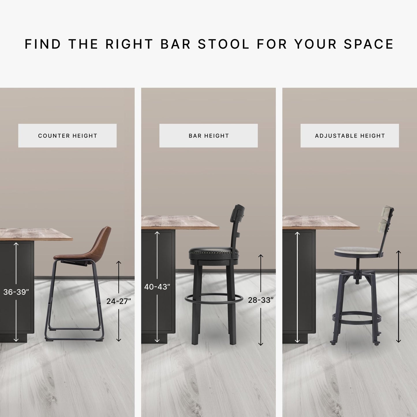 Signature Design by Ashley Haddigan 24" Counter Height Upholstered Barstool 2 Count, Dark Brown