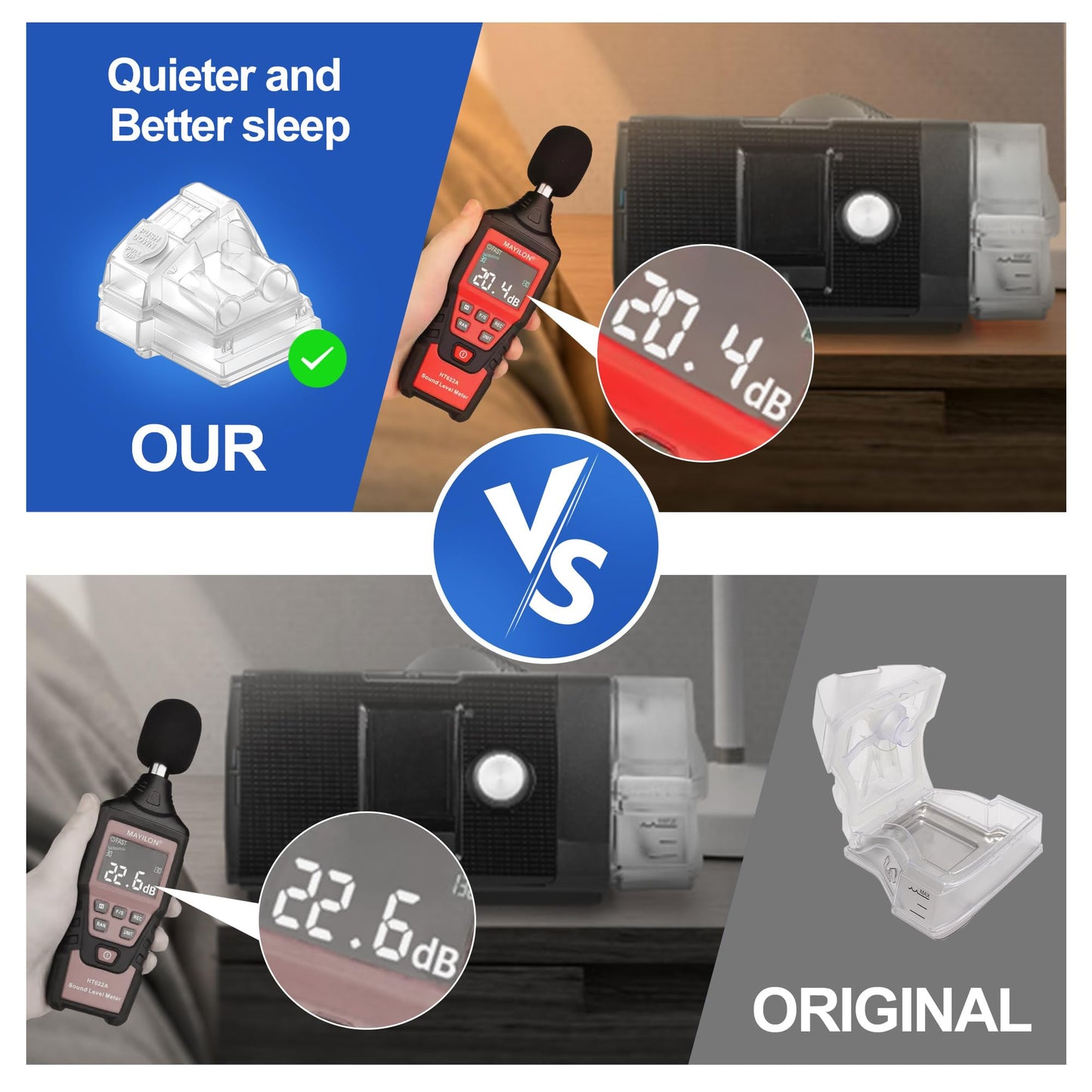 2026 Latest Upgraded Water Chamber for AirSense 10, HumidAir Water Tub for Air10 CPAP Machine, 380ml Upgraded Standard Humidifier Tub, Great-Value Supplies by Medihealer.