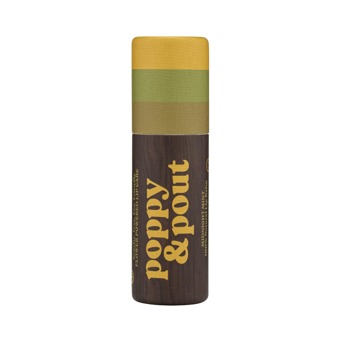 Poppy & Pout Midnight Mint Jumbo Lip Balm | All Natural Lip Balms & Moisturizers | Hydrates with Beeswax, Vitamin E, Organic Coc