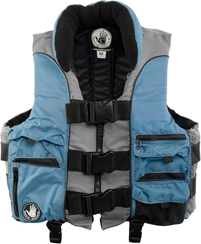 Body Glove Angler Fit Unisex Adult Life Jacket Nylon Fishing Life Jacket - Coast Guard Approved, High Mobility PFD, Lightw...