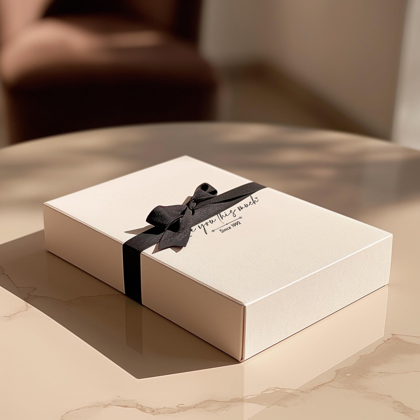 Love You This Much Promise Cuban Chain Necklace for Him, 7mm Thick, Sentimental Gift for Him, BF Gift for Birthday, Present Ideas for Boyfriend (Titan Black Finish)