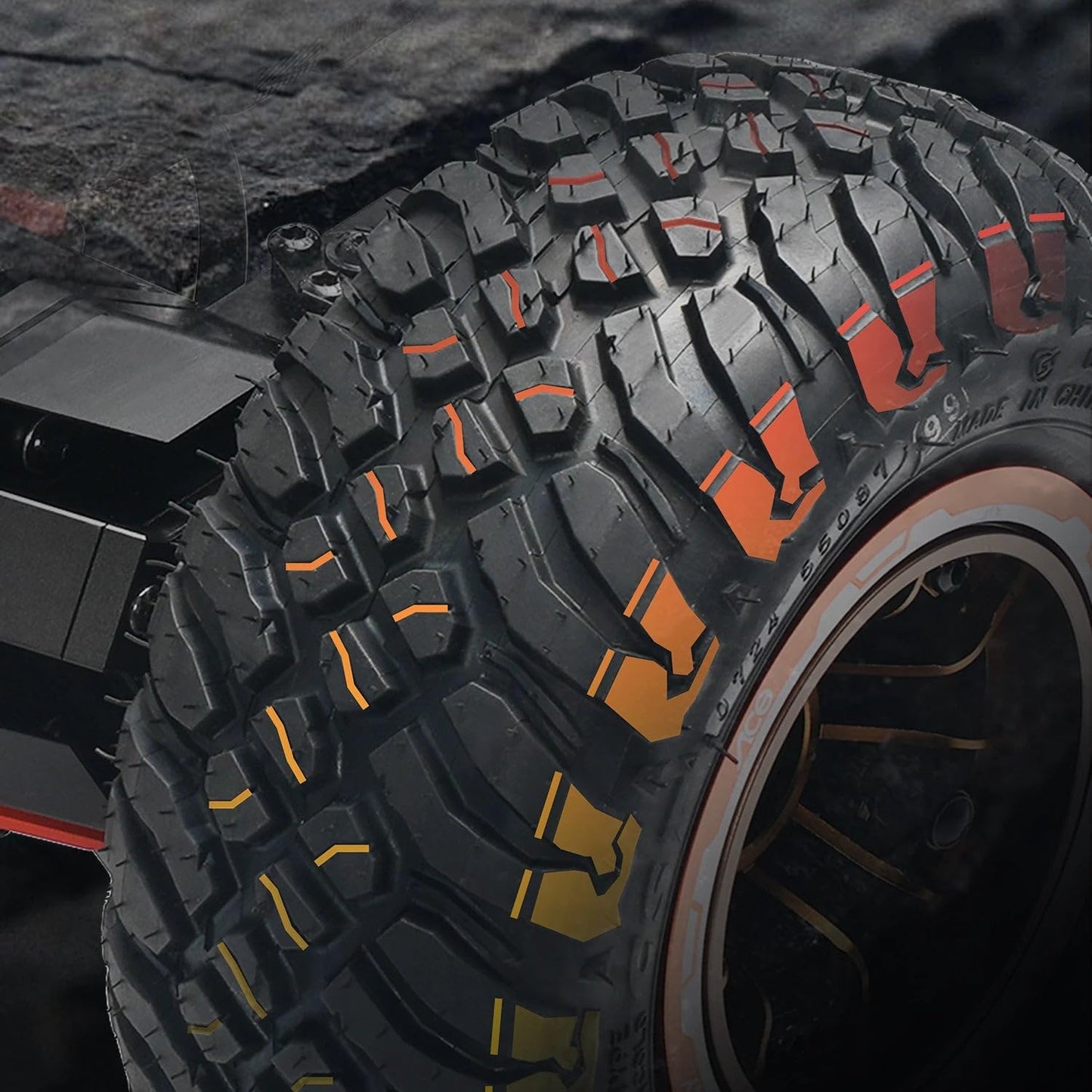 EXWAY Professional 200mm Off-Road Mountain Tire, for Atlas Pro Electric Skateboards (200mm MT Inner & Outer Tires ×4)