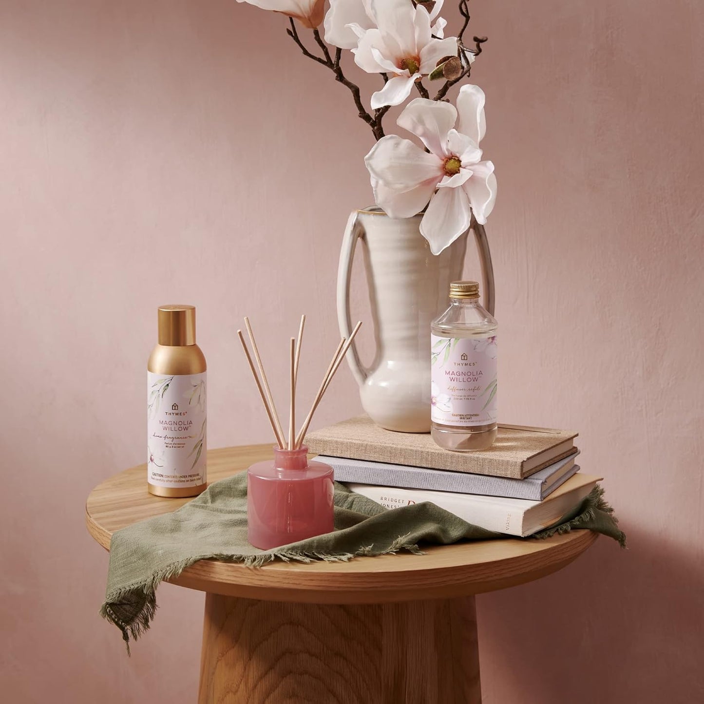 Thymes Petite Reed Diffuser - Magnolia Willow - 4.0 Fl Oz