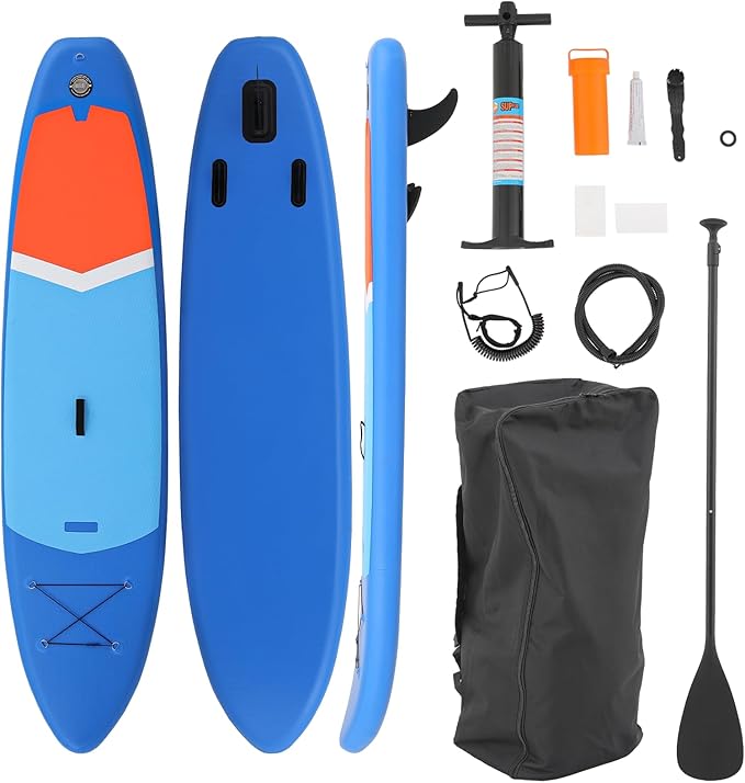 MADOG Stand Up Paddle Board Yoga Board with Pump, Paddle, Storage Bag, Repair Bucket, Fin, Foot Rope for Adults & Youth, M...