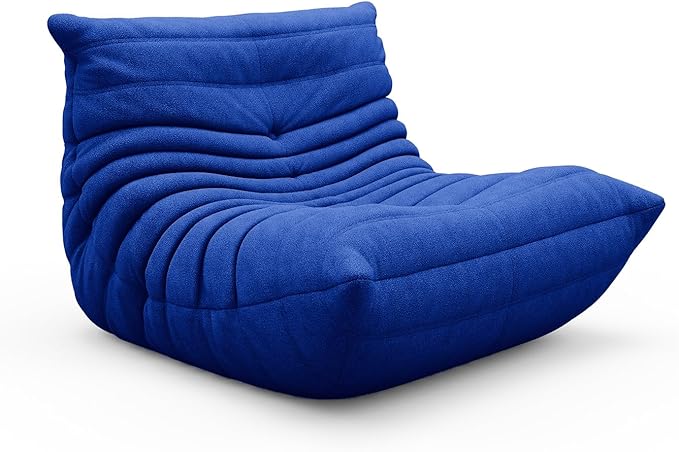 Bean Bag Chair for Adults, Fireside Togo Chair, BeanBag Chairs for Teens with High-Resilience Memory Foam, Non-Slip Base Compression Floor Lounge Sofa for Living Room, Bedroom