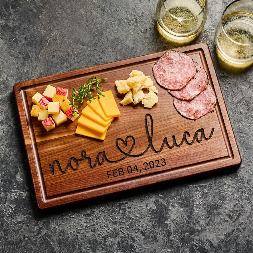 Personalized Cutting Board Wedding Gift, Customized Bridal Shower Gifts, Wedding Shower Gifts, Engraved Gifts for Couples 2025, Custom Anniversary Wooden Gifts