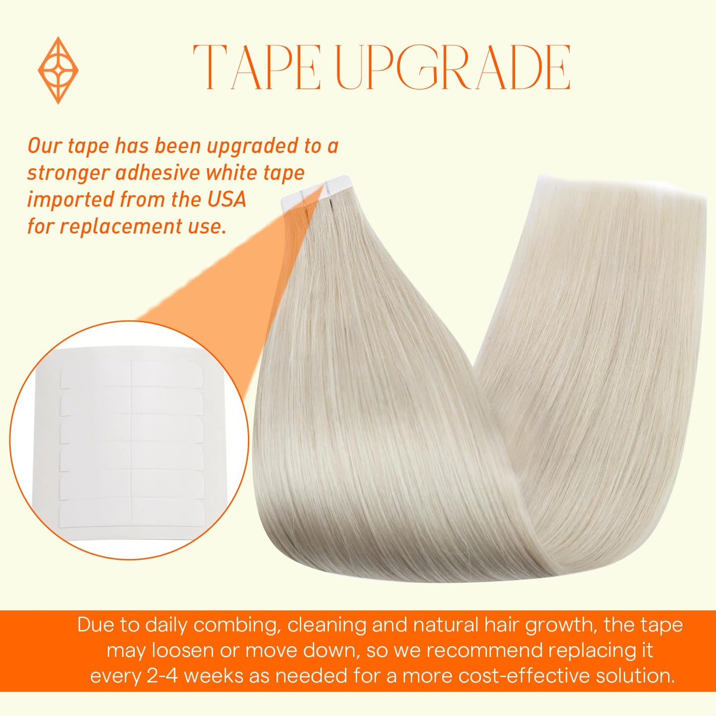 Full Shine Double Sided Tape In Hair Extensions Color 1000 White Blonde Seamless Tape In Human Hair Extensions 20 Pcs Straight R