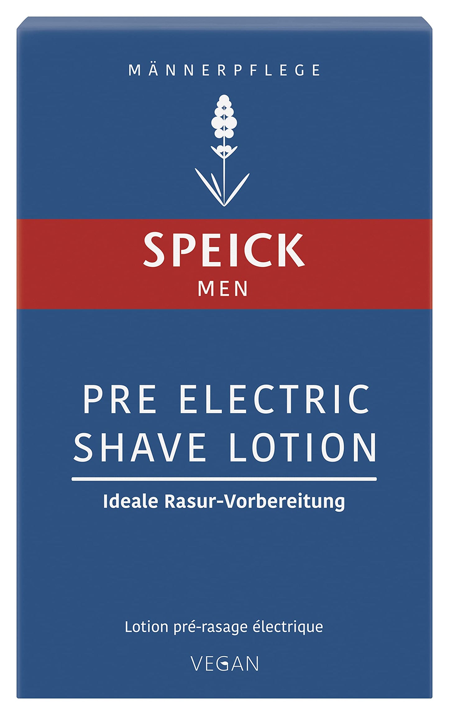 Speick Men Pre Electric Shave Lotion with Relaxing Lavender Oil and a Blend of Essential Oils, Natural Vegan Skin Care, 3.4 Flui