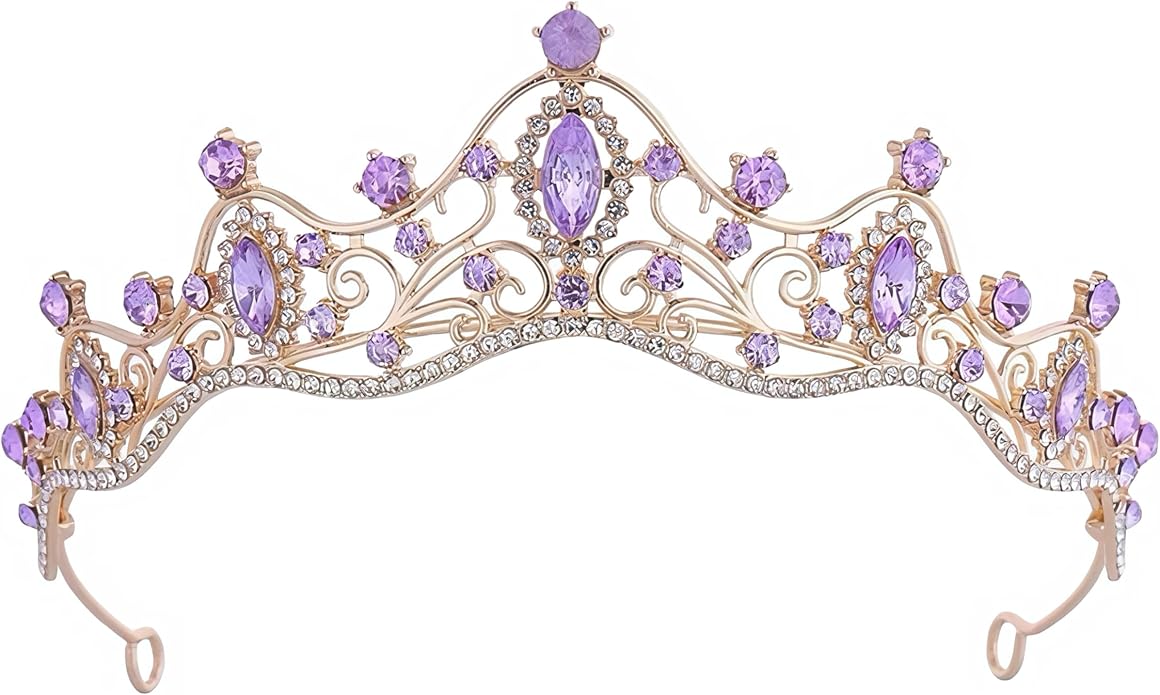 Crystal Crown for Women Girls Elegant Princess Headband Sparkling Rhinestones Queen Tiara for Weddings Birthday Parties Pr...