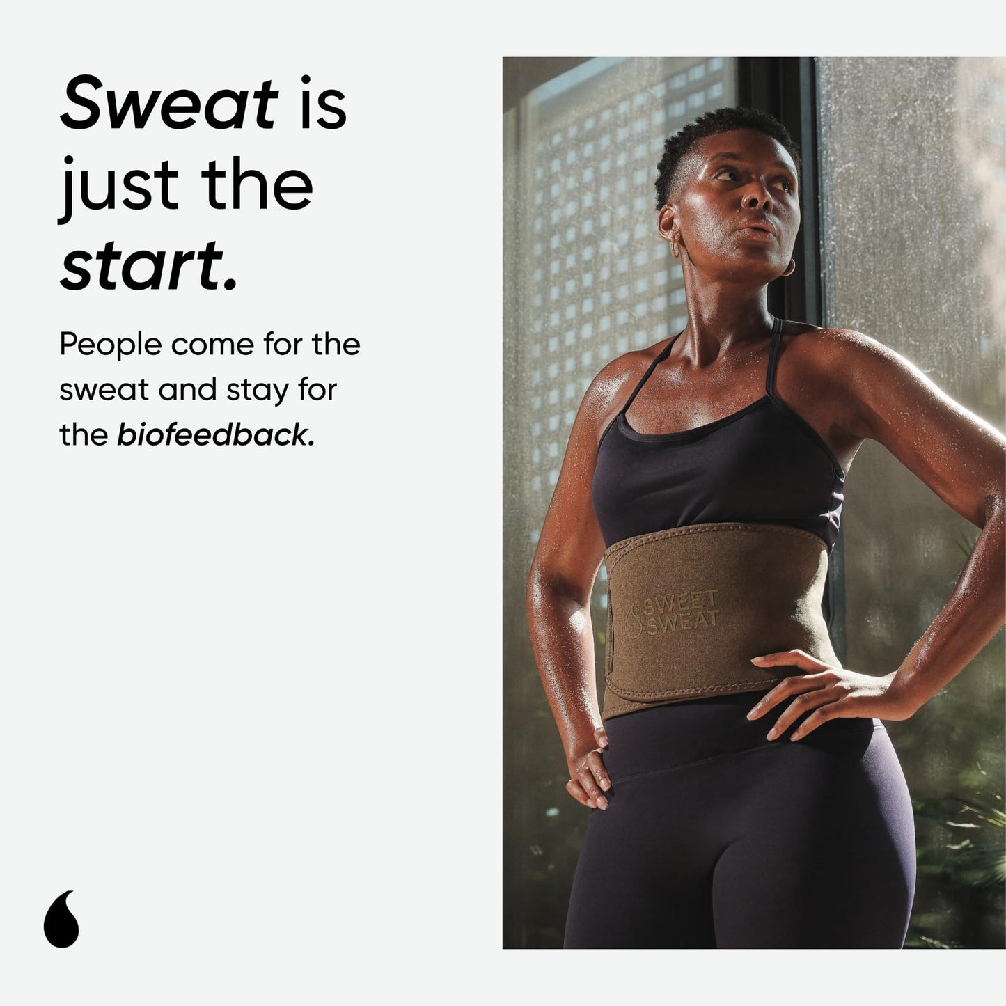 Sports Research Sweet Sweat Waist Trimmer (Core Series) - Premium Sweat Enhancing Fitness Band for Women & Men - Adjustable Fit · Latex-Free Neoprene - Matte Green, Small