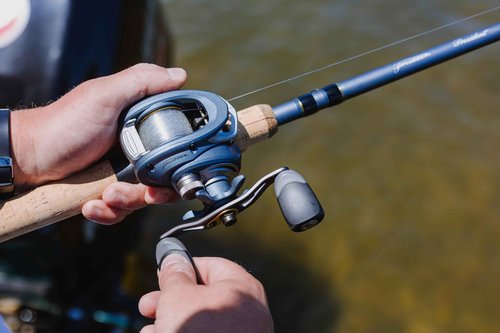 Pflueger President Baitcast Low Profile Reel, Freshwater Fishing Reel, Left Handle Position, Graphite Construction, Multi Disc Star Drag System