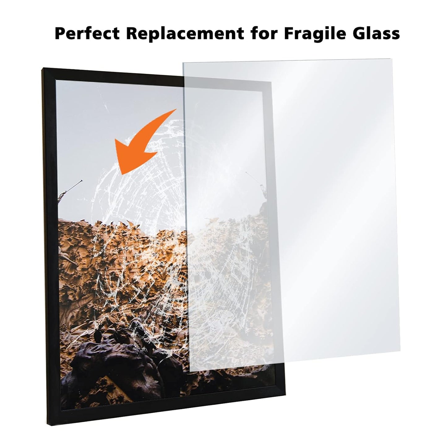 Egofine Plexiglass Sheets Acrylic Sheets 4 Pack of 12x16’’ 0.04 Thick Clear Plastic Cast Transparent Plexi Glass for Crafting Projects, Replacement Picture Frame Glass, DIY Display, Easy to Cut