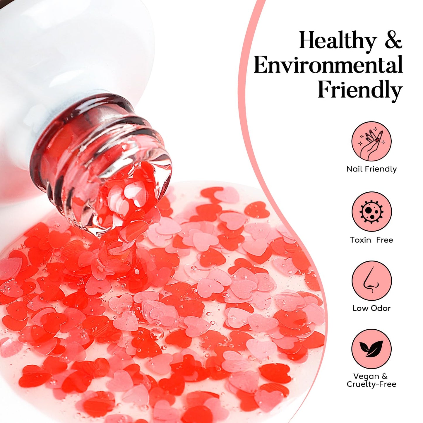 Nicedeco Hema Free Cruelty Free Vegan Gel Nail Polish, High Gloss Long Lasting Soak Off LED U V Gel Polish 1 Pcs 15ml - 332
