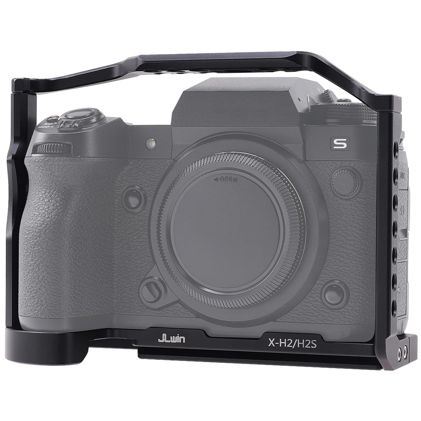 Foto4Easy Aluminum Alloy X-H2 X-H2S Cage For Fujifilm X-H2&X-H2S Mirrorless Digital Camera Body,Camera Rig With Nato Rails, Quic