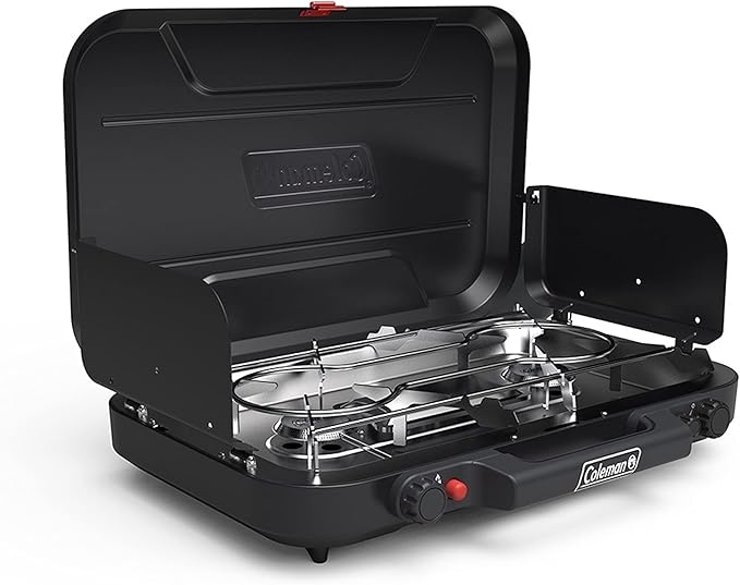 Coleman Classic 3-Burner Propane Camping Stove with InstaStart Ignition, Portable Cooktop with 3 Adjustable Burners & 28,0...