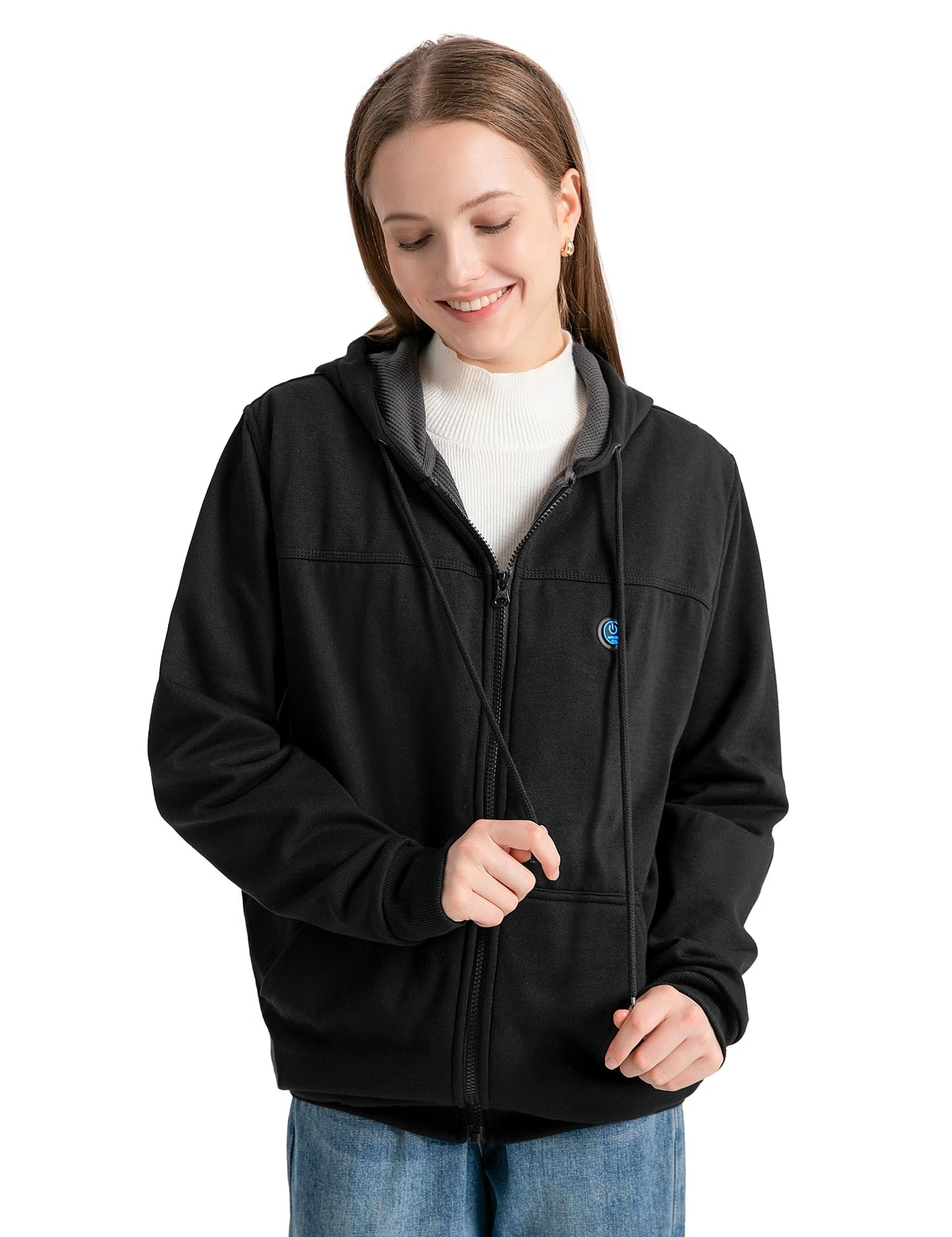 ANTARCTICA GEAR Heated Hoodie Sweater for Men Women, with 12V 15000mAh Battery Pack, Heated Sweatshirt Work Jacket