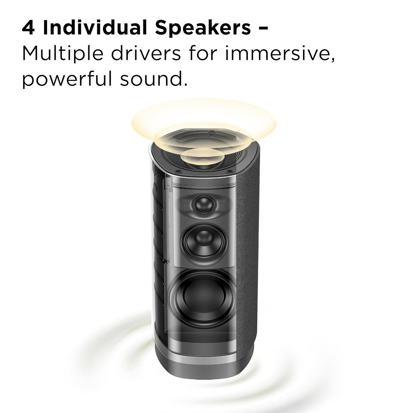 TCL Z100 Wireless Immersive 3D Home Theater Speaker QM6K, QM7K, QM8K, QM9K & X11L | Dolby Atmos Smart Auto Calibration | Flexible Placement & Modern Design | Latest Model
