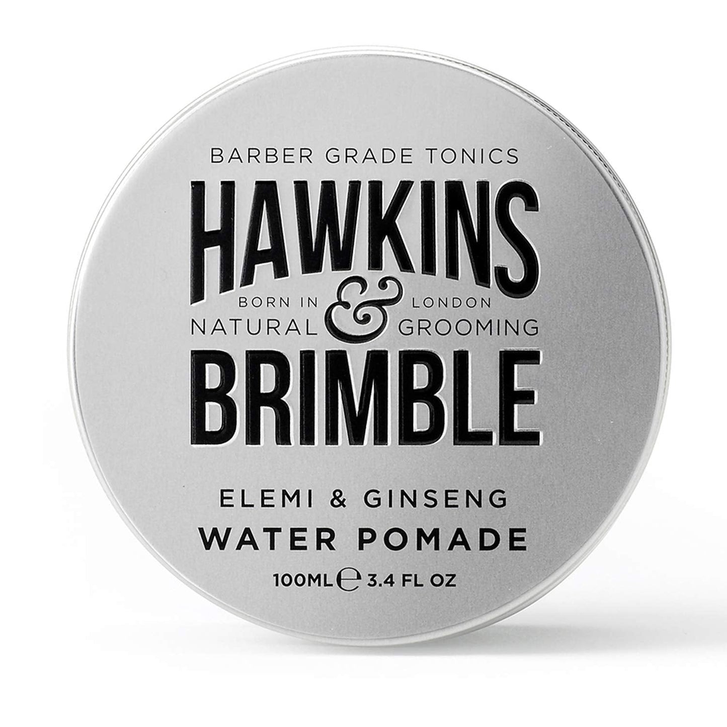 Hawkins & Brimble Water Based Pomade for Men, 100ml - Firm Hold Hair Styling with Elemi & Ginseng Scent