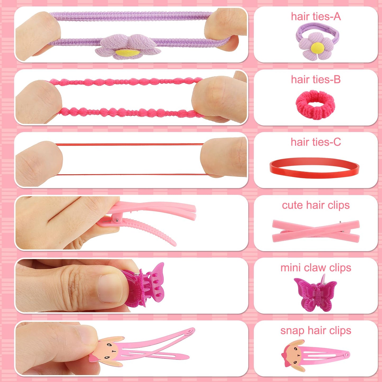 Toddler Girls Hair Accessories Kit, Little Girl Hair Clips Set Hair Stuff Kids Hair Ties Accessory Kits Variety Pack Cute Barrettes Hair Clip Sets Toddlers accesorios cabello niñas 4-6 3 4 5 Year Old