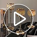 Set of 3 Cup Crystal Tealight Candle Holders, Centerpieces for Table Wedding Centerpieces Crystal Decorative Tealight Cand...
