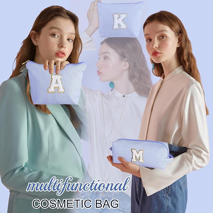 YOOLIFE Birthday Gifts for Women, Gifts Idea for Her Mom Teacher | Personalized Cute Cosmetic Makeup Pouch Make Up Bag for Friends Female Wife Mom Travel Toiletry Bag Bridesmaid Girlfriend Gifts Q